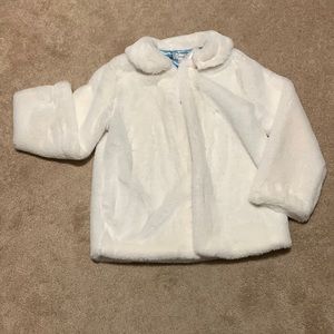 Faux fur white jacket